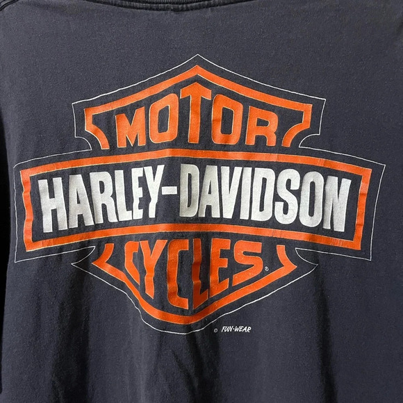 Single stitch Vintage Harley Davidson Motorcycle tee 1996 size XL biker grunge - Picture 8 of 8